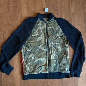 NWT Kendall and Kylie US camouflage zip up jacket